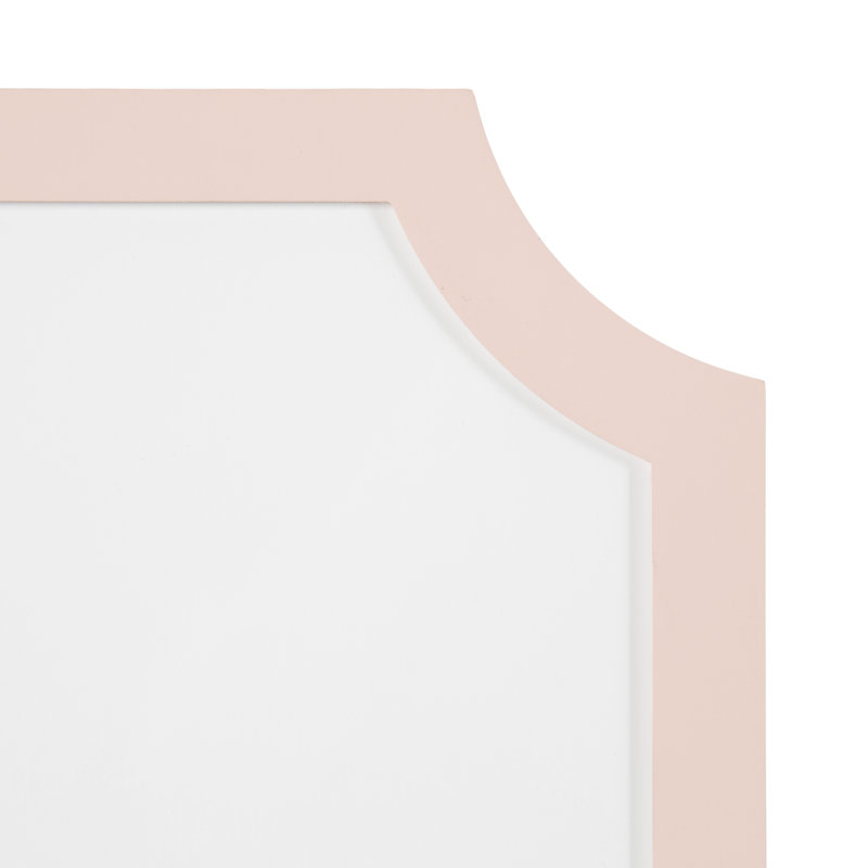 Holbrook Pink Wooden Framed Magnetic Dry-Erase Board with Marker