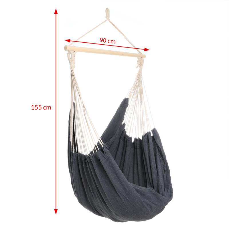 Lori Hanging Chair, Grey/Brown/Blue