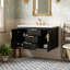 Meuble-lavabo mural simple 36 po avec plateau en résine-1737324702
