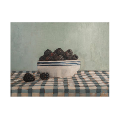 Wrapped Canvas Wall Art - Marian Parsons  'Muted Table Still Life VI' Wall Art for Living Room, Bedroom, or Office Décor  - 35x47