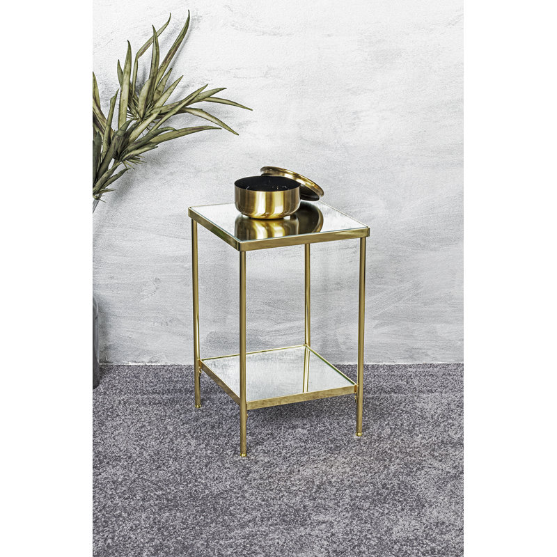 Kernberry End Table, Brass -plated