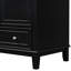 Base de meuble-lavabo noir de 30 po, meuble-lavabo moderne avec portes en bois massif, tiroir, tablette réglable, assemblage requis-1670370300