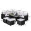 Allena 9 - Person Garden Lounge Set with Cushions-1125790725