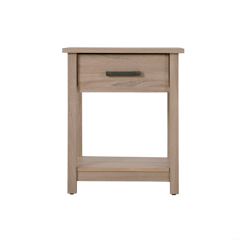 Table de chevet élégante et contemporaine, Marron clair