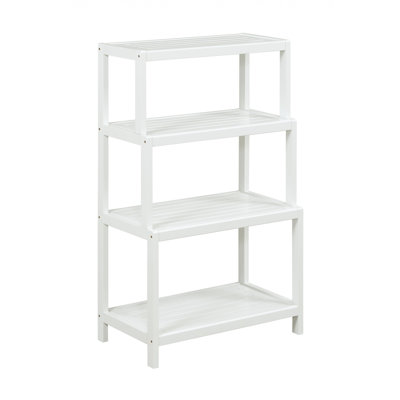 Bernardston Solid Wood Four Tier Step Bookcase