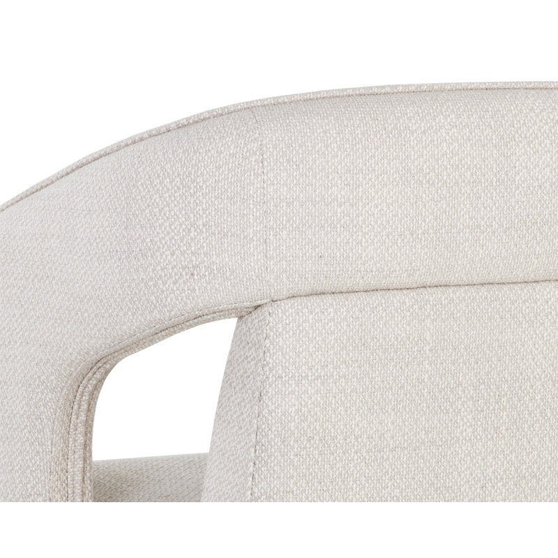 Azera 19'' H Fabric Upholstered Armchair - Taupe, Cream