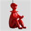 Lampe de table clown moderne 21,25 po-370708588-370708587