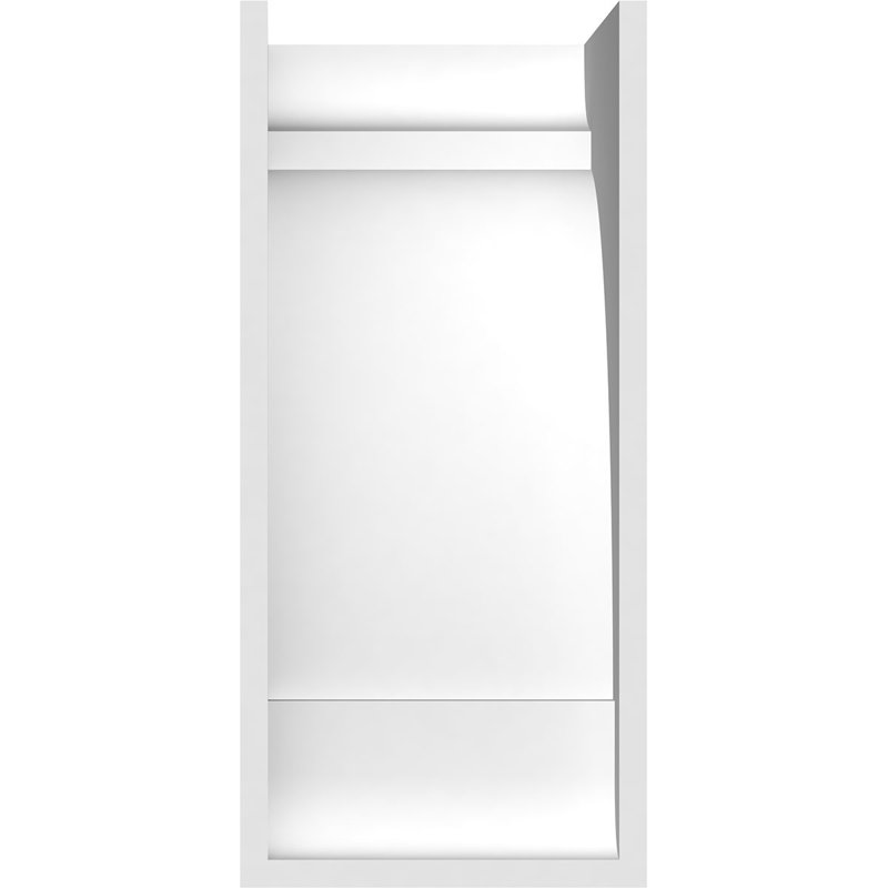 Corbeau standard en PVC de qualité architecturale standard, H 12 po x l 5 po x P 6 po