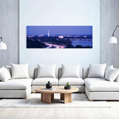 Evening Washington Dc Abstract Contemporary City Wall Art