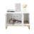 32'' White Modern Cat Litter Box Enclosure-1515224061