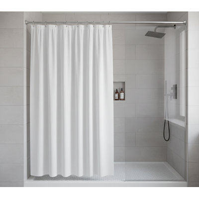 Adjustable Tension Shower Curtain Rod 32-79 Inch, Anti-Slip Rust-Proof No Drilling for Bathroom