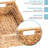 Hyacinth Large Wicker Basket 15.5x10.8x6.2" - Rectangular