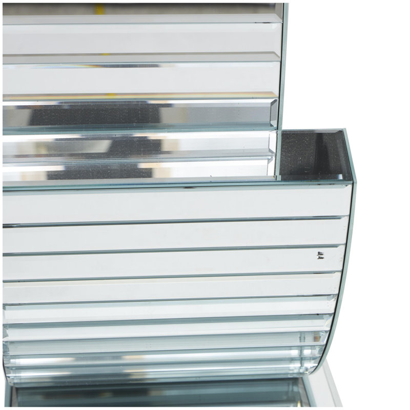 Calderwood Contemporary Glass Abstract Console Table