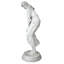 Statue de jeune fille soufflée par le vent