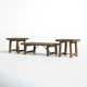 Acker 3 - Piece Solid Wood Living Room Table Set
