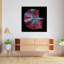 Vibrant Betta Fish Colorful Dramatic Elegant Fish Nature Tropical Wall Art Print 1 Piece Wrapped Canvas Wall Art-1162358437