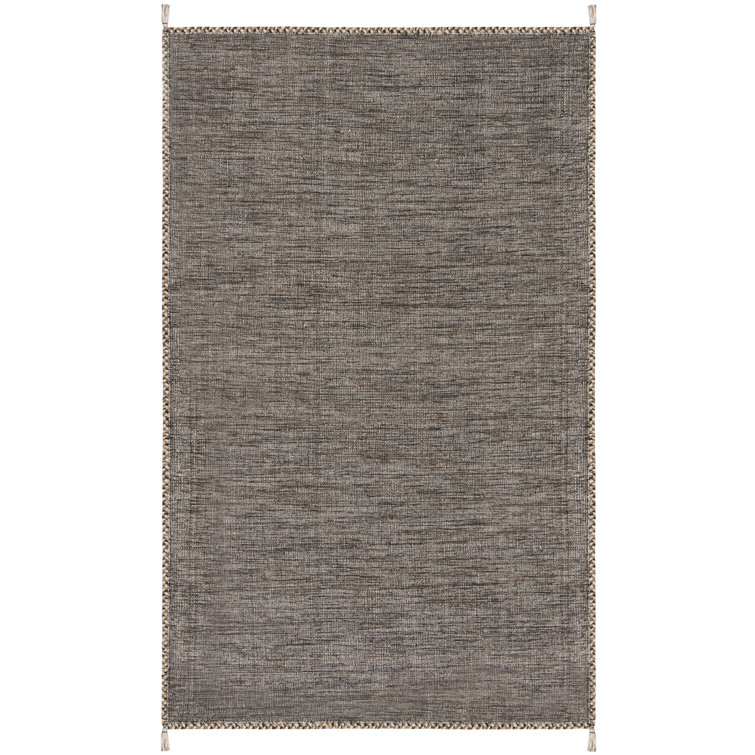 Amaral Hand Woven Cotton Solid Color Rug