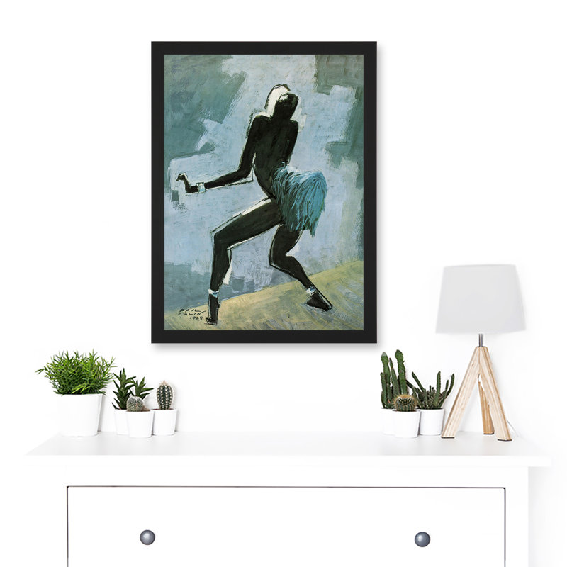Colin Dancer Entertainer Josephine Baker Painting by Value Does Not Apply - Single Picture Frame Print, 45.5cm H x 33cm W