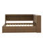 Structure de lit d'angle double en bois avec tablettes de rangement et 2 portes coulissantes, structure de lit d'angle double avec 2 tiroirs, lumières DEL et station de charge-1639778489