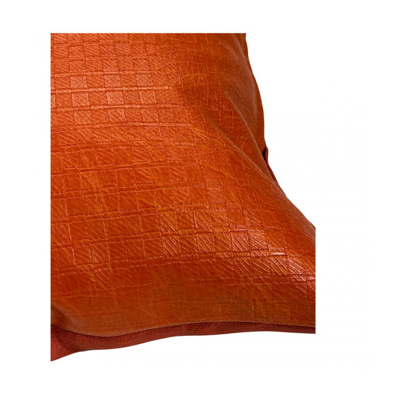 Coussin en cuir, H 20 po x l 20 po, Carré