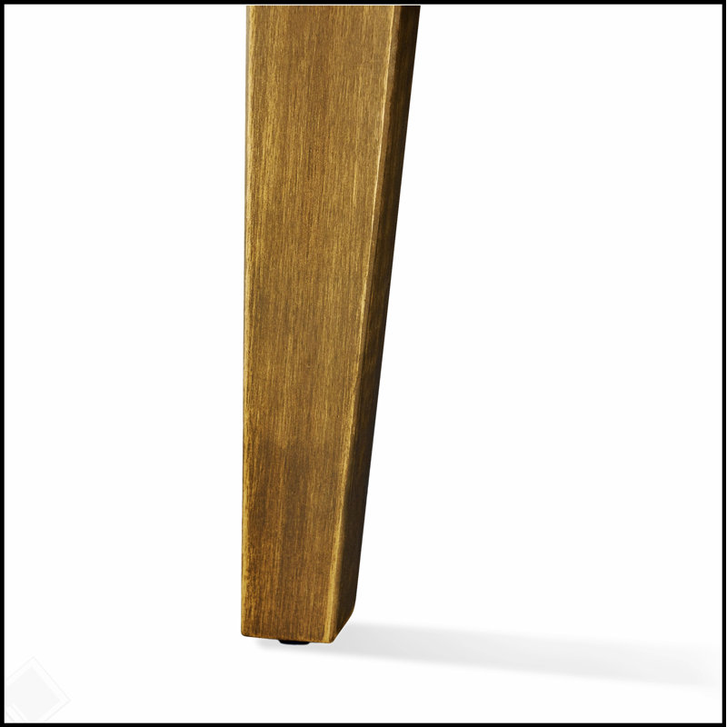 Table d'appoint d'extérieur durable en bois d'acacia résistante aux intempéries, pour les patios et les terrasses, Brun