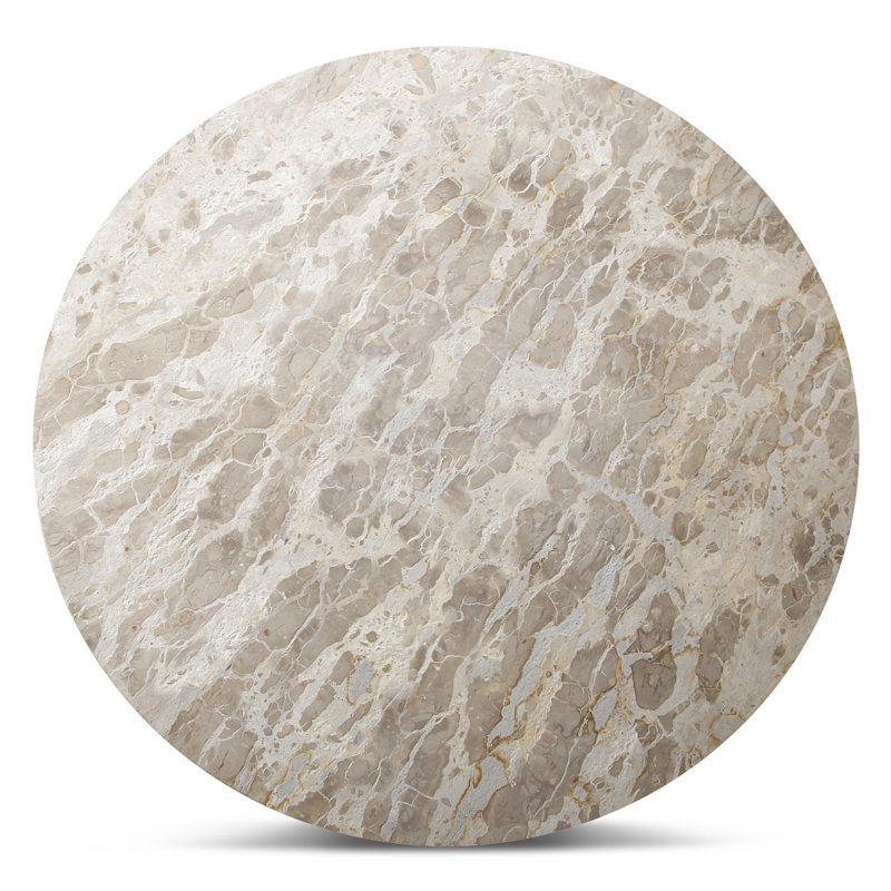 Solomon Round Dining Table, Natural, Beige