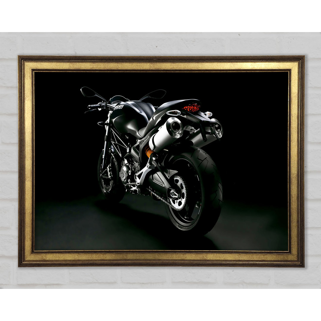 Ducati Motorrad Schwarz - Druck