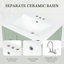 Meuble-lavabo vert 24 po | Tiroirs, tablette réglable et rangement-1069336096