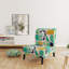 Fauteuil de chambre rembourré Modern Patchwork-135417453