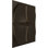 Panneau mural décoratif 3D EdmundWall de 19 po x l 19,5 po x H 19 5/8 po, bronze foncé métallique (couvre 2,67 pieds carrés)