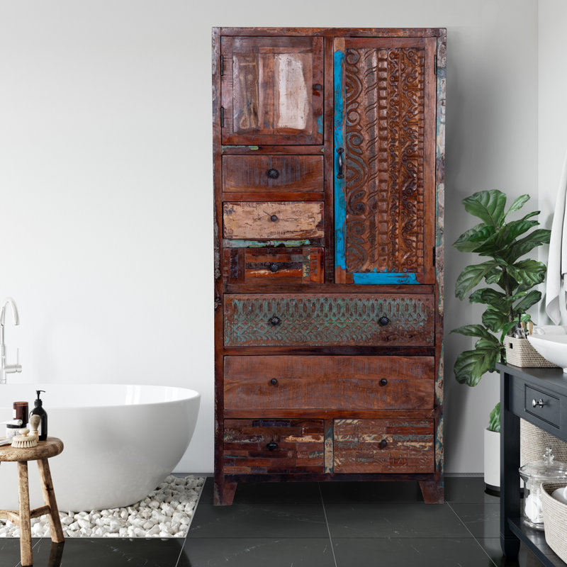 Armoire-penderie Eilidhi, Marron foncé