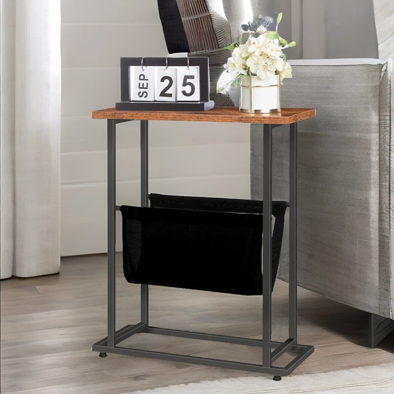 Articombe Side Table With Sling, Small Side Table, Sofa Table, Narrow Bedside Table, End Table, Narrow Table