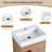 Jakavion 19.03'' Single Bathroom Vanity with Ceramic Top