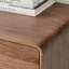 Commode d'appoint en bois massif noyer noir