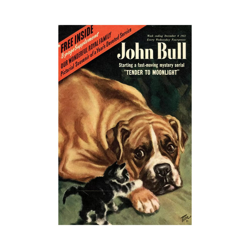 1951 John Bull Magazine Cover by The Advertising Archives - Gallery-Wrapped Canvas Giclée on Canvas, Canvas