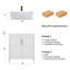 Meuble-lavabo simple 30 po avec lavabo moderne autoportant-348503728