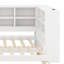 Lit de jour confort avec ports USB intégrés, lumière DEL, tiroirs de rangement et tablettes ouvertes-659600533