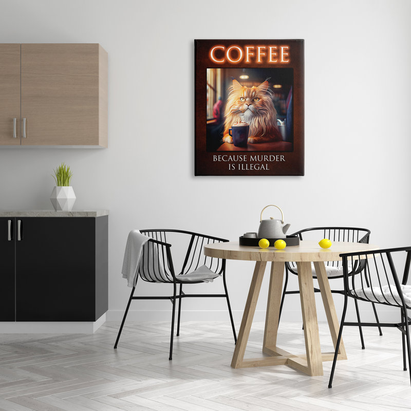 «Red Barrel Studio®», art amusant sur toile café par Karen Burke, H 40 po x l 30 po x P 1,5 po
