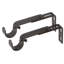  Supports réglables pour tringles à rideaux - pour tringles de 7/8 ou 1 pouce. Ensemble de 2 - Noir antique-630830889
