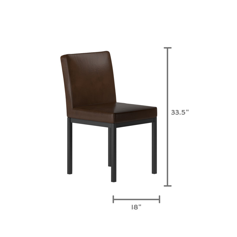 Chaise de salle à manger Auburn, Brun foncé, Brun foncé
