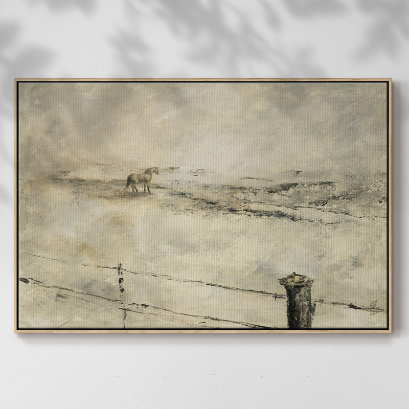 Royaume, reproduction d'art sur toile, H 25 po x l 37 po x P 2 po, Toile naturelle avec cadre flottant
