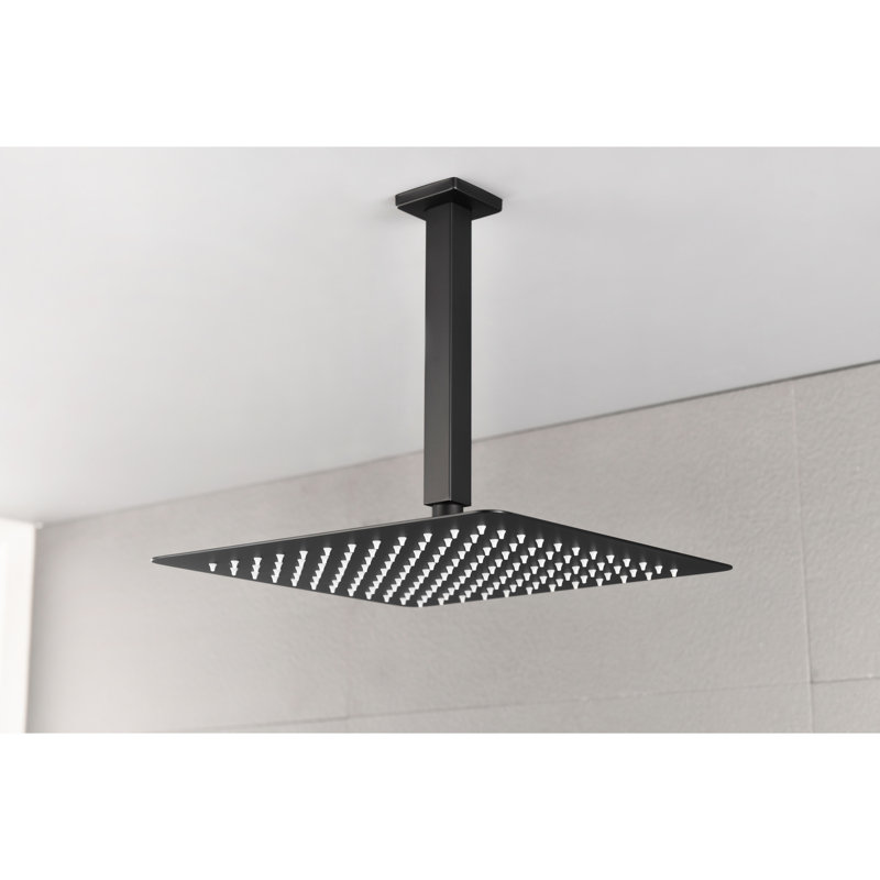 Pomme de douche High Water Saving Black, Noir mat