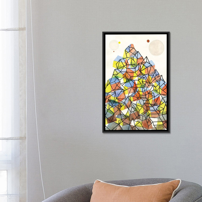 « domus », impression sur toile, H 26 po x l 18 po x P 1,5 po, Toile avec cadre noir, Pas de tapis