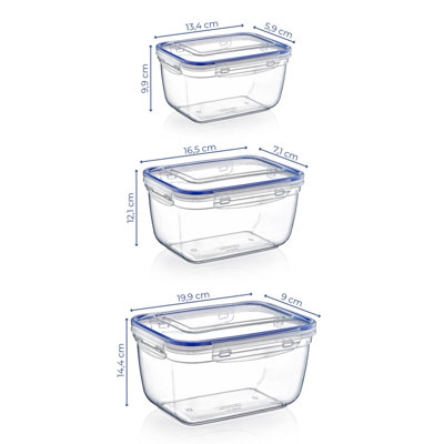 Ensemble de 3 contenants alimentaires Sky