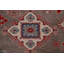 Tapis brun en laine noué à la main de conception unique 8 pi 2 po x 10 pi 9 po New Age