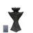 Resin Solar Pedestel Fountain with Light