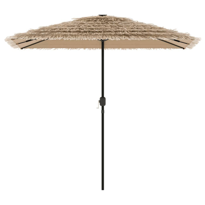 Beach Parasol, Brown, white and pink, 248cm H x 248cm W x 248cm D