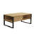Modern Coffee Table with Wall-Mount Option, Sapphire Oak, 39.4 x 23.6 x 17.3 inches | 100% Melamine Coated Particle Board, Thickness: 0.7 inches | Multiple Shelves, Stylish Industrial Design for Living Room & Office Spaces-1552931996