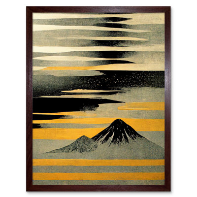 Modern Simple Mount Fuji Painting - Print