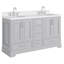 Ensemble de meuble-lavabo double 60,25 po avec plateau en quartz Abshire-94668845-138338168